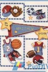 Dimensions 73256 Little Sports Birth Record