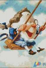 HAED HAESG 9006 Humpty Dumpty Sat on a Swing by Scott Gustafson