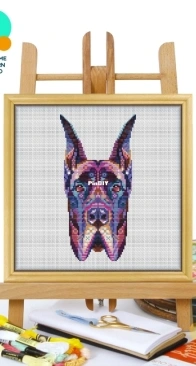 Awesome Pattern Studio - CS696 - Mandala Great Dane XSD