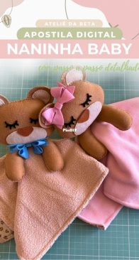 Atelie da Beta - Roberta Ferreira - Baby Comfort Blanket - Naninha Baby - Portuguese - Free