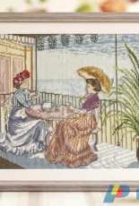 Tea on the Terrace by Faye Whittaker from Cross Stitch Gold 127
