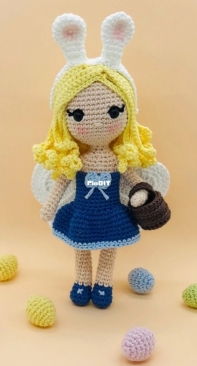 My Rainbow Crochet - Charlotte Perution - Gaelia the Easter Fairy - English and French
