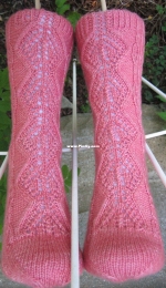 Rocher du Diamont Socks by Carolyn Peters-Free