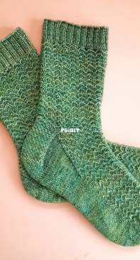 Forest of Firs Socks by Blue Ammonite Designs-Free