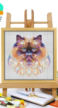 Awesome Pattern Studio - CS2397 - Mandala Himalayan Cat XSD