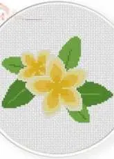 Daily Cross Stitch - Fragipani