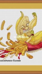 Corn - Series Be in Shape - Vegetarianism 2 by Evgenia Kolesnichenko