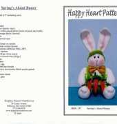 Happy Heart Patterns-HHF 197-Springs Ahead Bunny