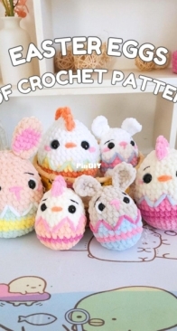 Hugurumi toys / Hugurumi Toys to Hug - Silvia Parascandolo - Easter Animal Eggs