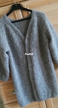 Raglan cardigan