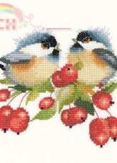 Heritage Stitchcraft - Valerie Pfeiffer Harmonies VPBE775 Berry Chick-Chat XSD