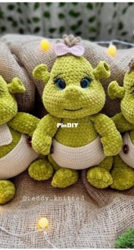 Patterns Fly - Teddy knitted - Easy crochet Love - Daria Kiseleva - Little Ogre