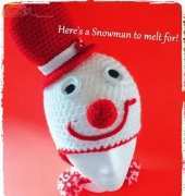 Connie Hughes Designs - Snowman and Mr Grinch Blue Hat - Free