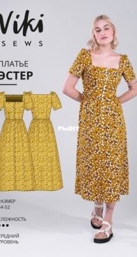 Viki Sews - Esther Dress - Size 52 - Russian