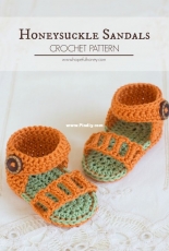 Hopeful Honey - Olivia Kent - Honeysuckle Baby Sandals - Free