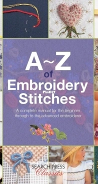 A-Z of Embroidery Stitches - Country Bumpkin - 2014