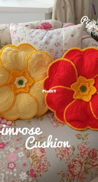 Pippa Patterns - Connie Rockliff - Primrose Cushion
