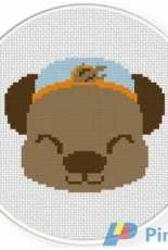 Daily Cross Stitch  - Boy Bear