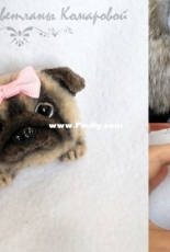 Svetlana2211 - Svetlana Komarova - Pug Brooch Tyapa - Russian