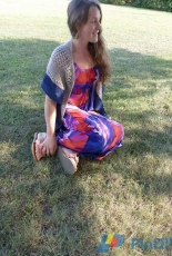 Blue Ash Shawl by Tamy Gore