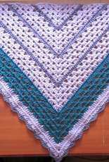 Underground Crafter - Marie Segares - Scraptastic Shawlette with Crochet Button