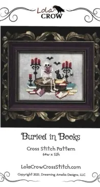 Lola Crow Cross Stitch - Buried in Books PCS + XSD