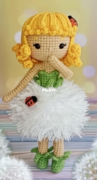 Lovenika Design - Yevheniia Romanchuk - Adelia the Dandelion Girl - Adelia Das Pusteblumen-Mädchen - German