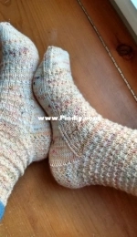 Apple Muffins Socks  by Gwen Moeller