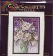 Dimensions - The Gold Collection Petites 65074 White Peonies XSD