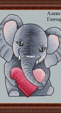 Baby Elephant by Aleksandra Goncharova