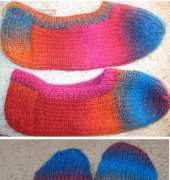 Wool in Hand-Dianes Ribbed Footies by Diane V. Carlson