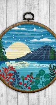 2x2 Stitch Art - Landscape #26 - Tropical Mountain XSD