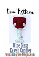 3am Grace Designs - Donna Vasquez Beavers and Michaelene Nelson - Wine Glass Kawaii Cuddler - Free