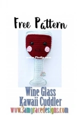 3am Grace Designs - Donna Vasquez Beavers and Michaelene Nelson - Wine Glass Kawaii Cuddler - Free
