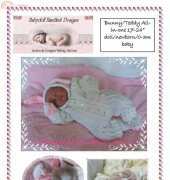Babydoll Handknit Designs Bunny Teddy All In One