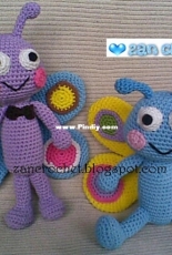 Zan Crochet - Zan Merry - Amigurumi Butterfly - Free