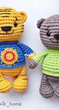 Foxik home - Alena Dronova - Bear and Tiger Cub - Russian - Free