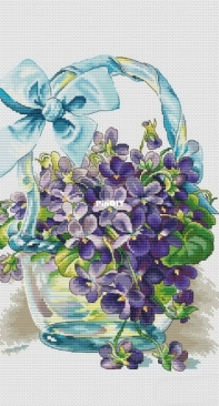 Basket Of Violets by Irina Zagorodskaya