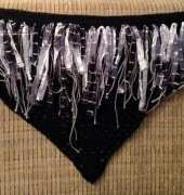 Crocheted bellydance hip scarf