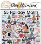 Jeanette Crews Designs - One Nighters 479 - 55 Holiday Motifs PCS