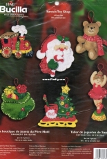 Bucilla Felt Santas Toy Shop