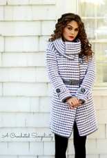 A Crocheted Simplicity - Jennifer Pionk - Womens Houndstooth Jacket