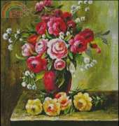 Cross Stitch Bazaar - Vase On Table