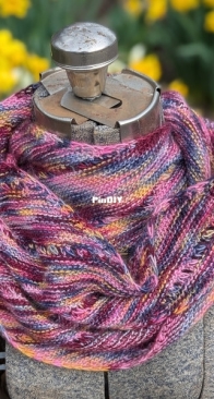 Eyelet Accent Scarf by Karen Rosenzweig - Free