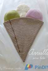 Mondays Crochet - Icecream baby sack - Free- Spanish