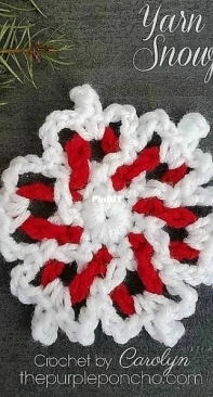 The Purple Poncho - Carolyn Calderon - Yarn Snowflake - Free