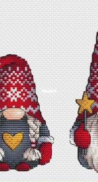 SA-Stitch - Christmas Gnomes Red by Svetlana Sichkar