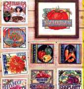 American School of Needlework ASN 3738 Crate Labels & Seed Packets