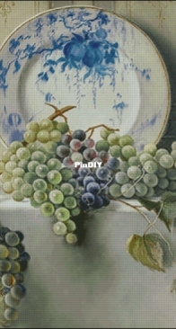Still life with grape by Elena Petrova
