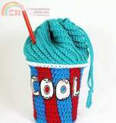 Loops & Threads Impeccable Twinkie Chan - Slushee Cup Drawstring Bag - Free